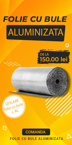 banner folie cu bule aluminizata