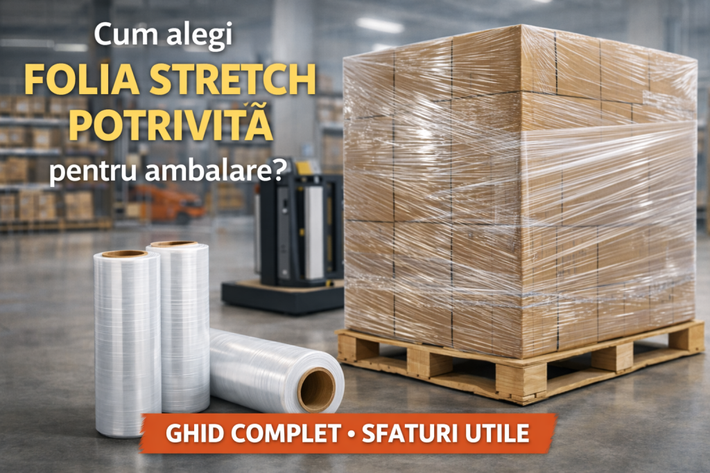 Cum alegi folia stretch potrivită pentru ambalare