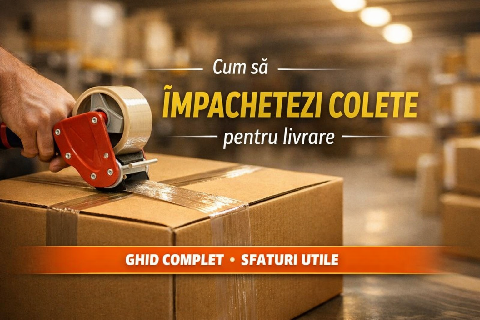 Cum să împachetezi corect coletele pentru livrare